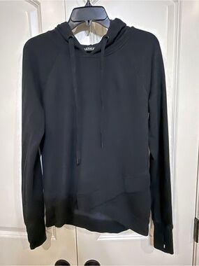 Athleta Black Crewneck Hoodie Sweater